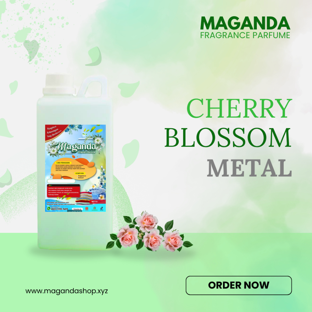❤ PARFUM LAUNDRY AROMA CHERRY BLOSSOM ❤ UKURAN 1 LITER (GRADE METAL)