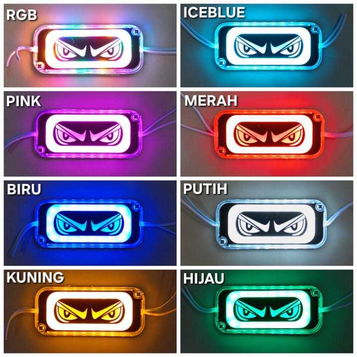 12V/24V Led Devil's Eye B Variasi Kedip Motor Mobil Lampu Samping Truk