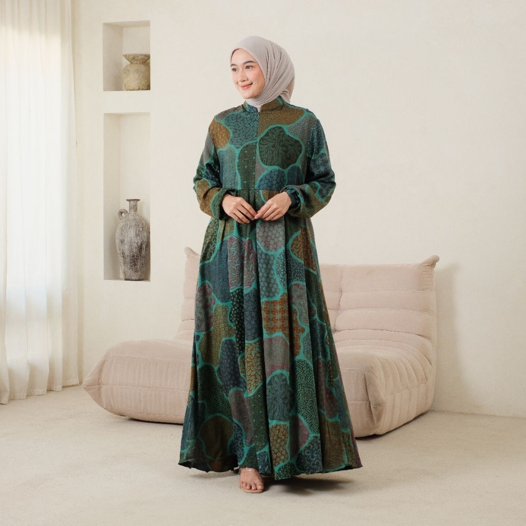 GAMIS BATIK GAMIS MOTIF DRESS BATIK PREMIUM GAMIS SAFIRA