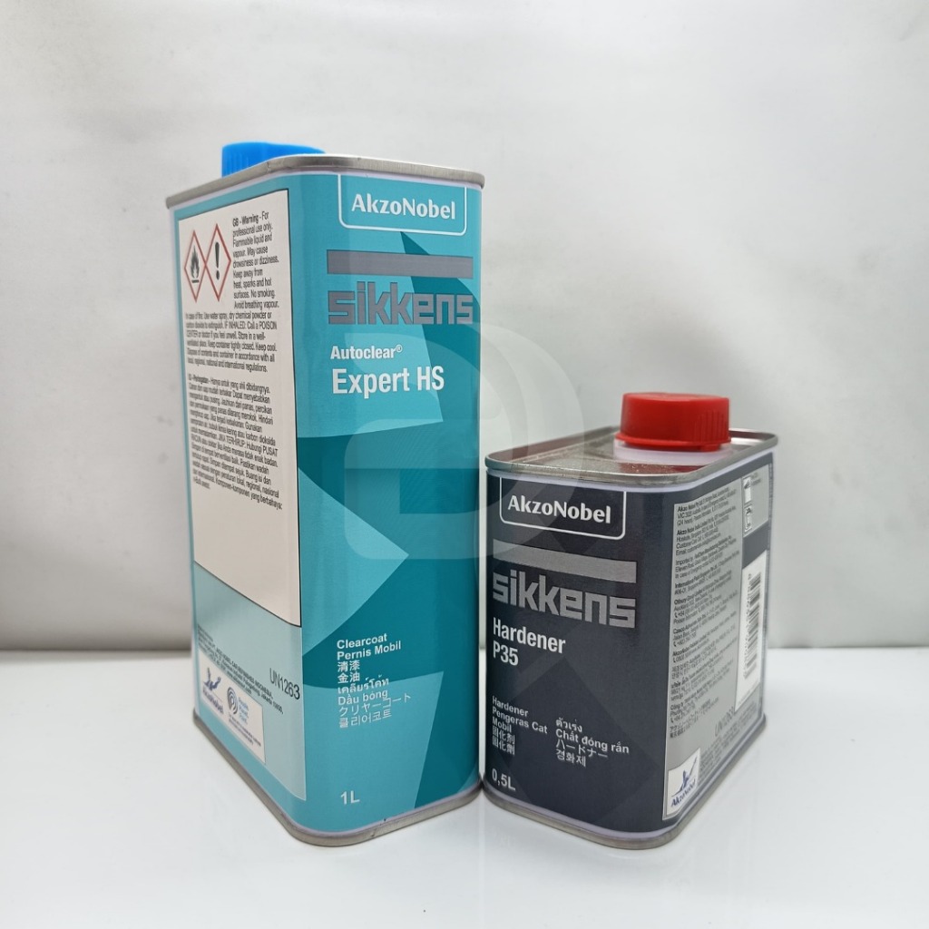 Sikkens Autoclear Expert HS + Hardner P35  1,5 Liter / Set (1 Liter + 500 Ml) / Vernish / Clear Coat