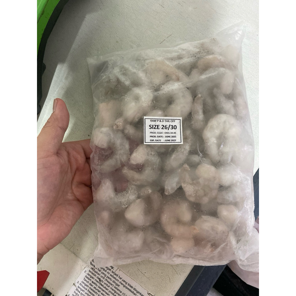 Udang Vaname Kupas IQF size 26/30/ udang vannamei kupas size 40-60ekor/kg(SIZE L)