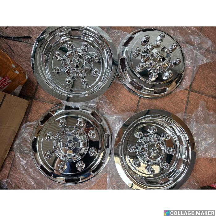 Cover Dop Velg Mobil Truk Truck Canter Ring 16 Baut 8 Chrome