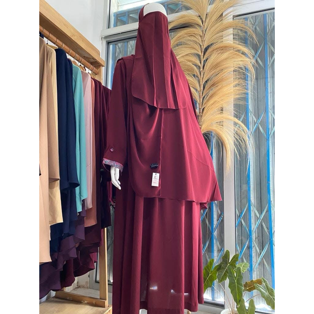 Pondok Sunnah Set Gamis dan Khimar