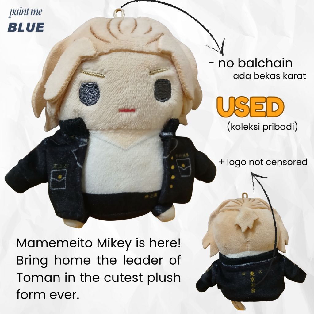 fuwakororin jjk nanami kny nezuko shinobu, mameito mikey tokrev, plush mascot chainsaw man power