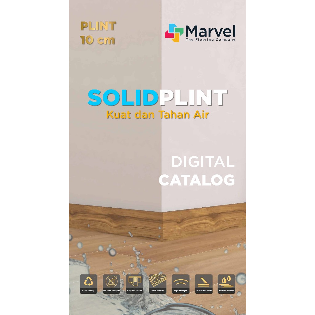Solid Plint Marvel - List Aksesoris PVC Board Untuk Produk SPC Marvel Purecore Heritage Herringcore