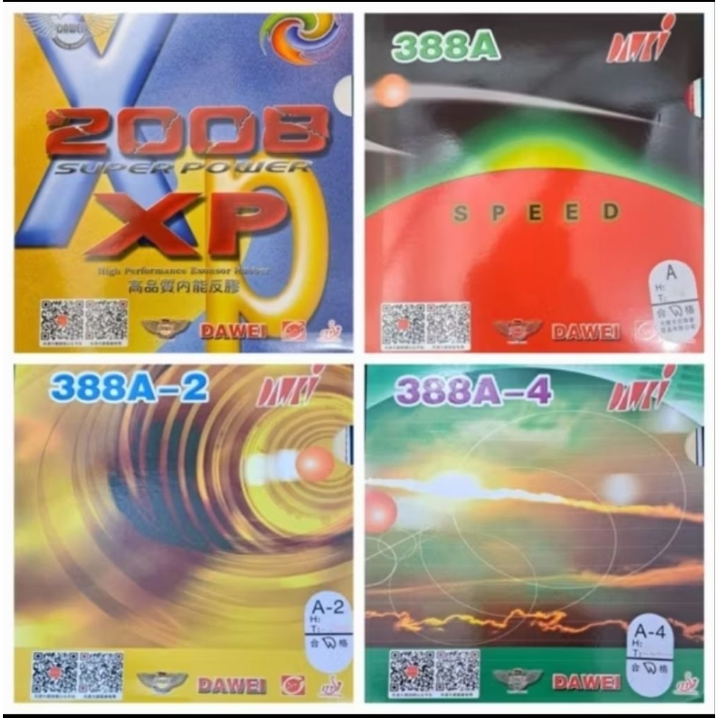 Karet Tenis Meja Dawei / Rubber Bet Dawei / Bat pingpong / Karet Tenis Meja (388A-4)