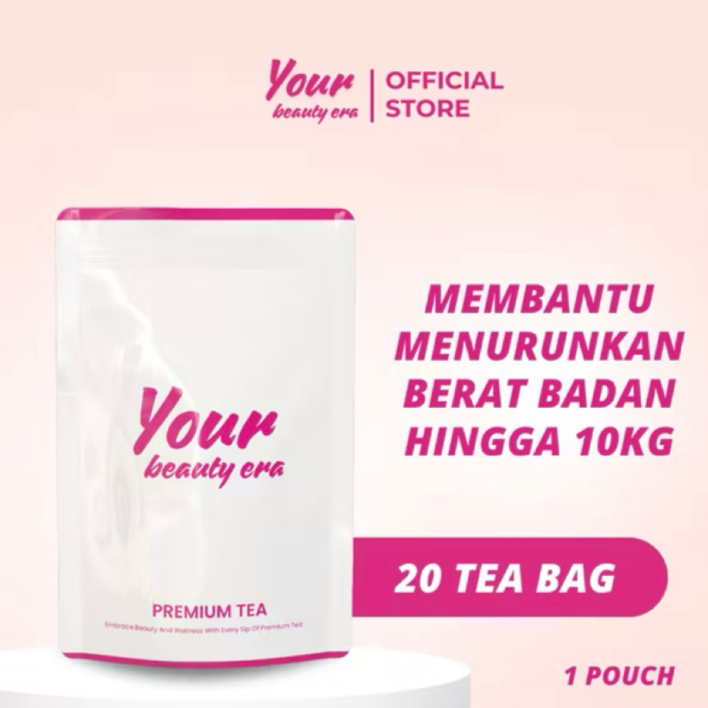 Your Beauty Era - 1 Pouch Isi 20 Tea Bag | Teh Pelangsing Herbal | Teh hijau | Teh detox Teh Diet Pe