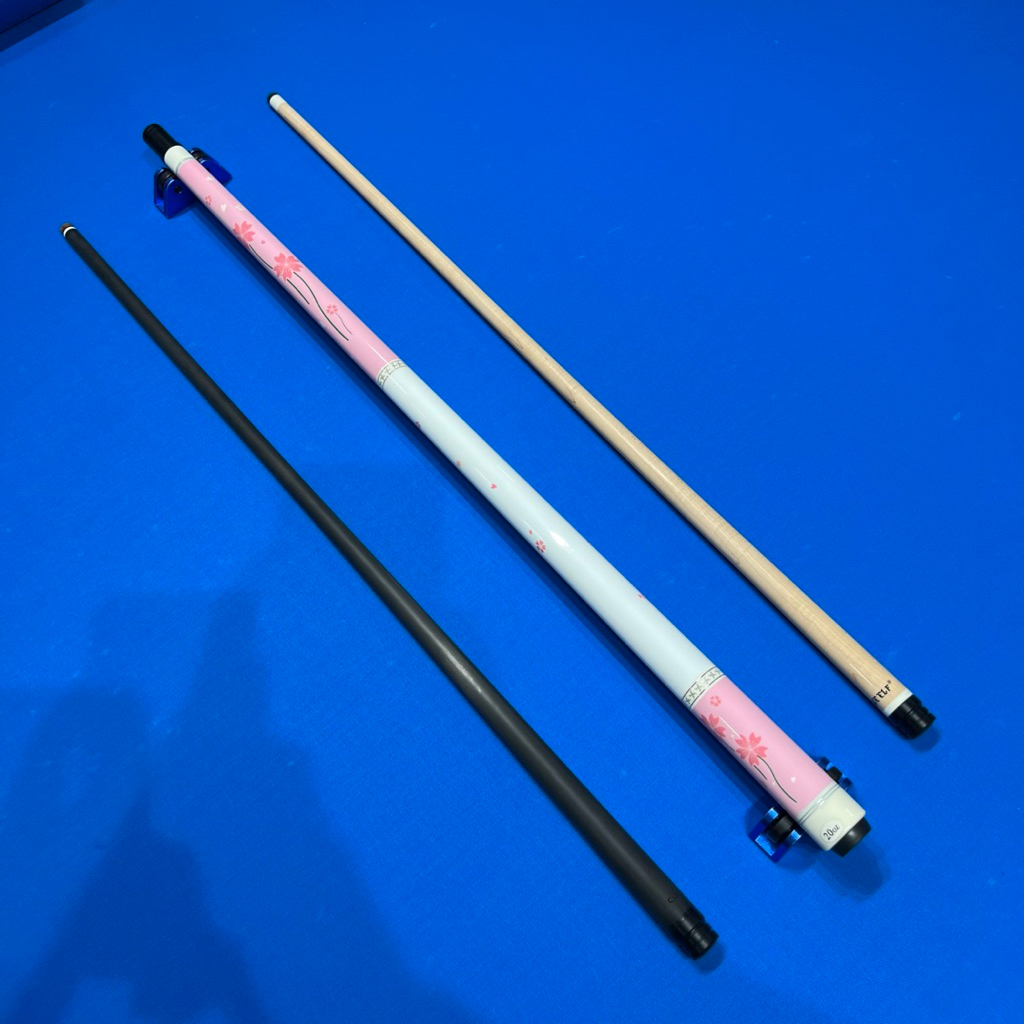 Stick Billiard CUE ELF FLOWERS Play Cue Low Deflection Carbon + Maple Shaft / Stick Cue Elf Flowers
