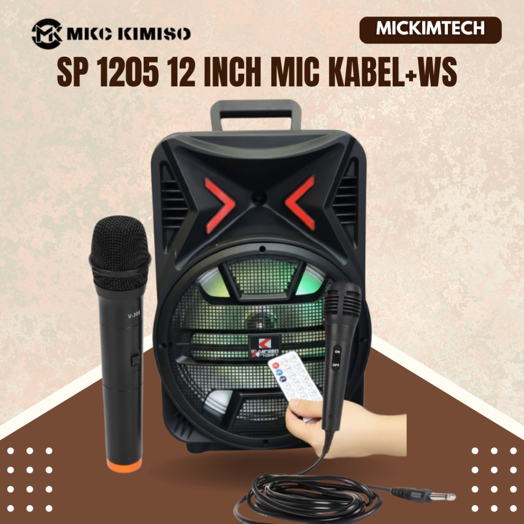 SPEAKER MKC KIMISO 1205 WS PORTABLE BLUETOOTH 12,8 INCH