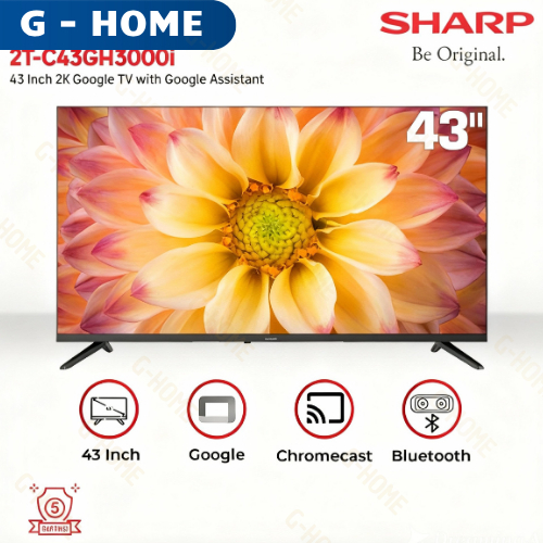 SHARP LED TV 2K 43 Inch / 43" 2T-C43GH3000i  ANDROID LED