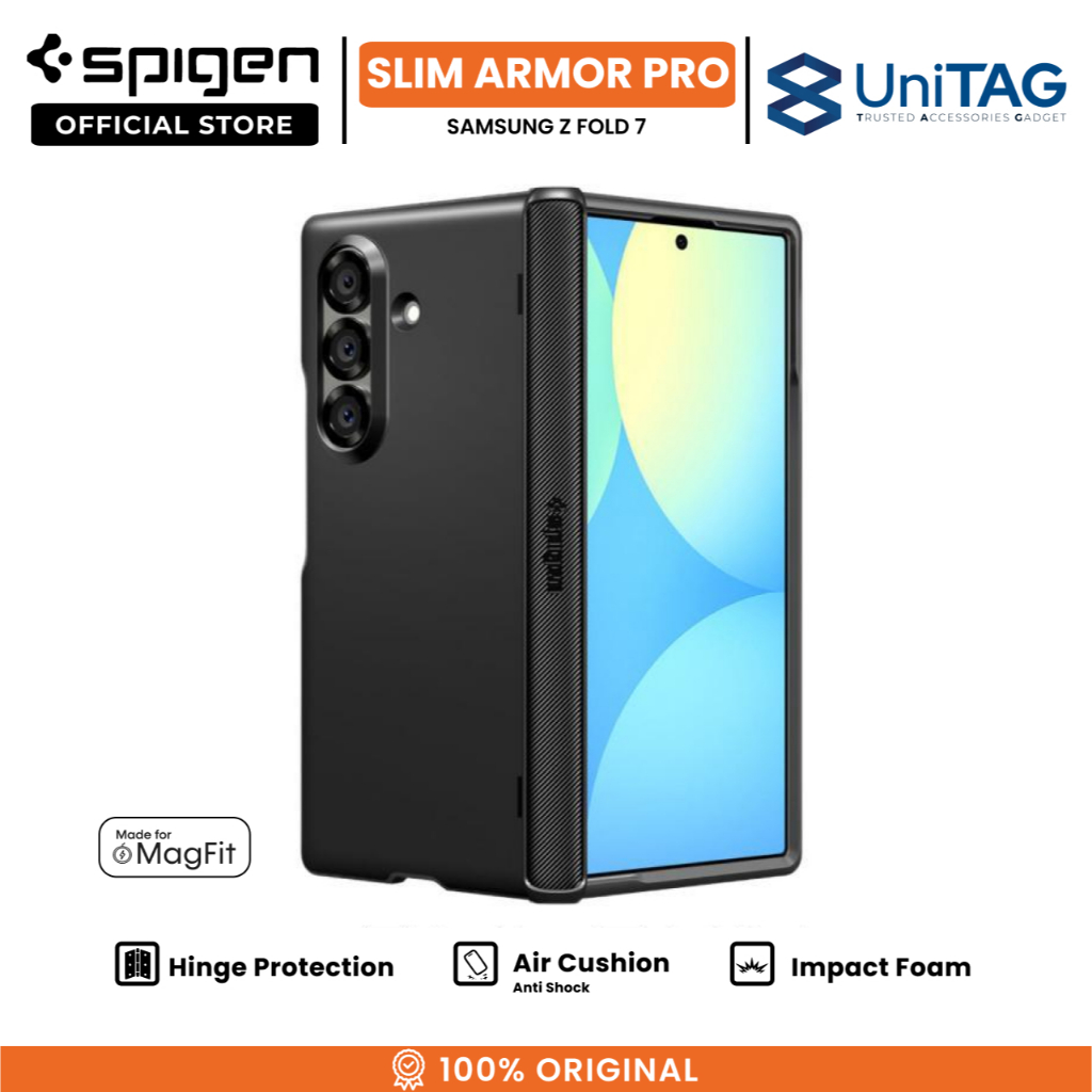 Case Pelindung HP for Samsung Galaxy Z Fold 7 Spigen Slim Armor Pro Magfit Casing