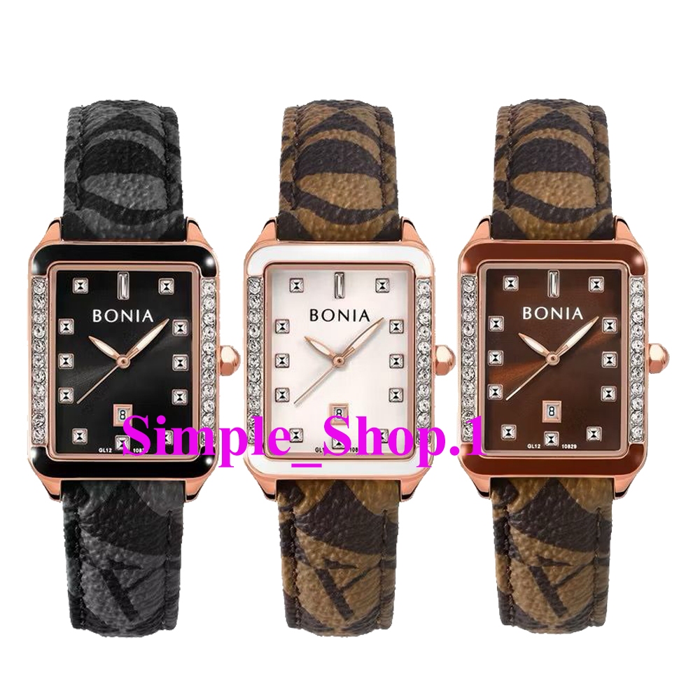 Original 100% Jam Tangan Wanita Bonia Elegance B10829 BNB10829 Kulit Garansi Resmi 2 Tahun