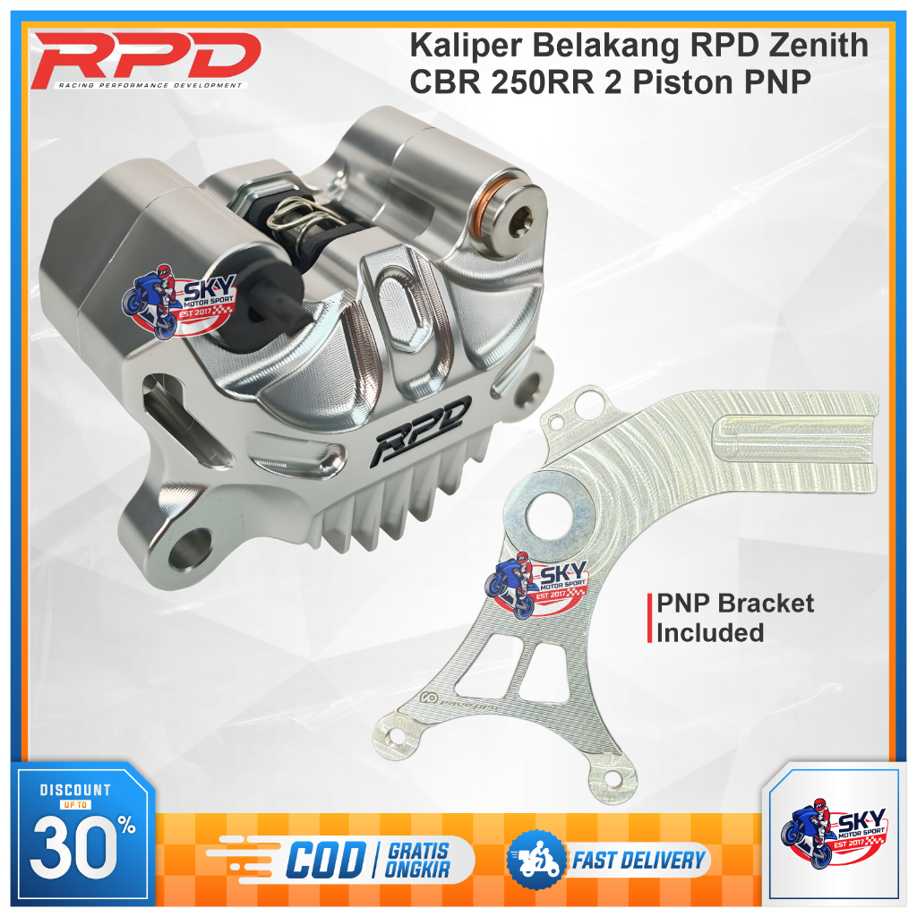 Kaliper Belakang RPD Zenith CBR 250RR 2 Piston Plus Bracket Original