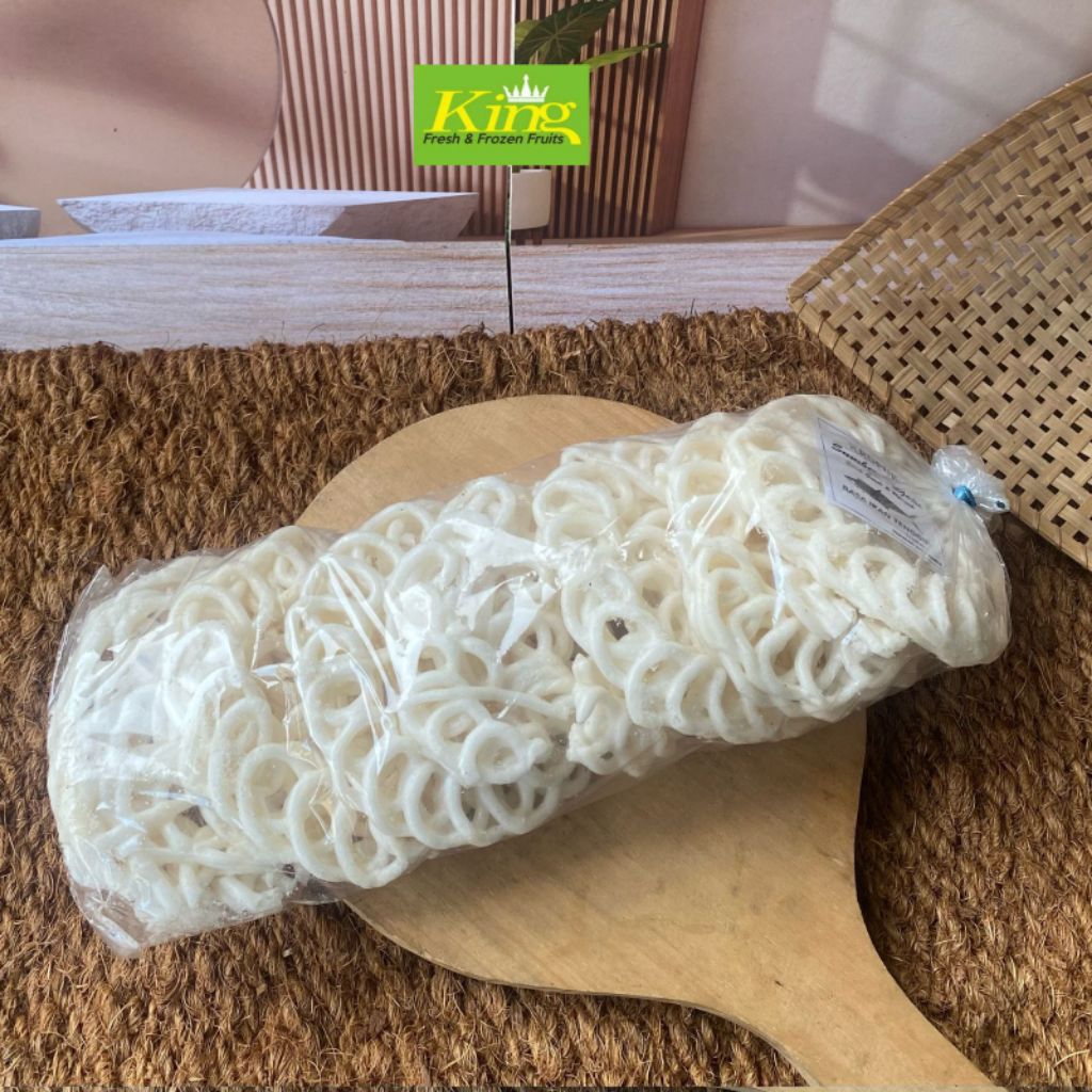 Kerupuk mawar putih, kerupuk mawar putih matang