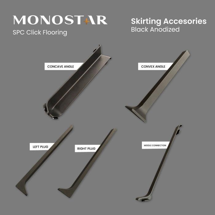 AKSESORIS PLINT SKIRTING ALUMUNIUM MONOSTAR – AKSESORIS LIST LANTAI MURAH