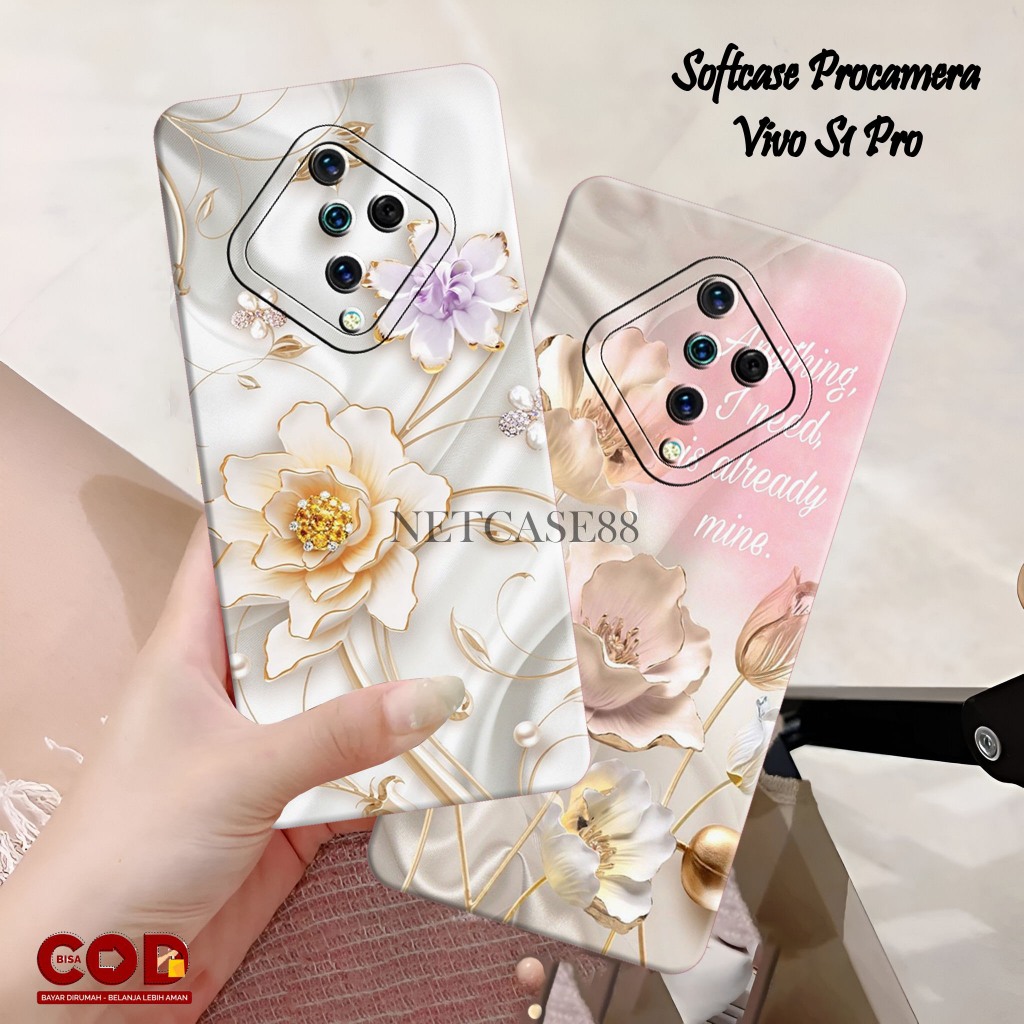 Cassing Hp Vivo S1 Pro - Vivo S1 - Vivo V20SE - V20 - V21E - V21 4G/5G - Kessing Procamera Lentur Fa