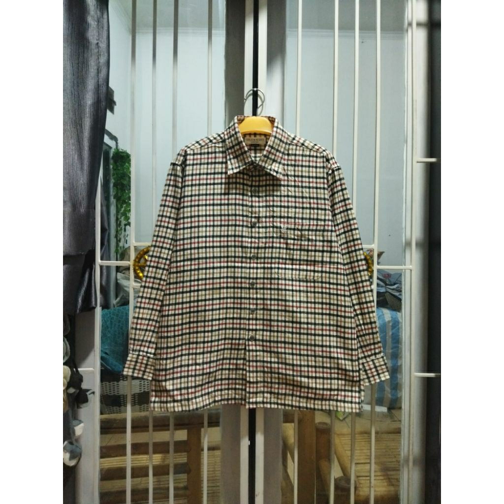 kemeja flannel lyle scott L casual pria murah terlaris