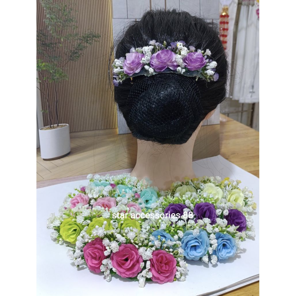 Jepit Harnet Bunga/Jepit Rambut Bunga/Hiasan Sanggul/Hiasan Rambut