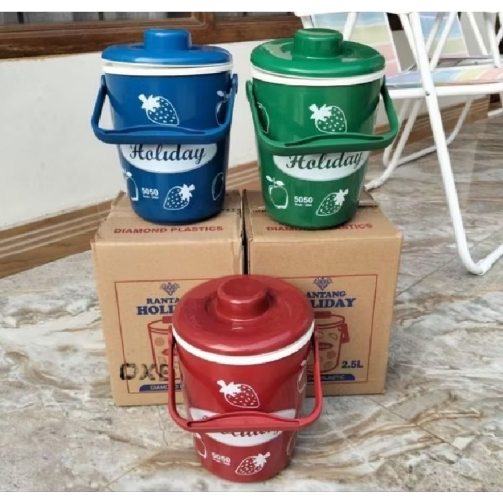 za, termos es, termos nasi mini, makan/ rantang holiday/rice bucket 2,5liter air