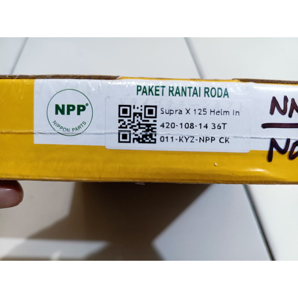GIR SET SUPRA X 125 HELM IN NPP ORIGINAL