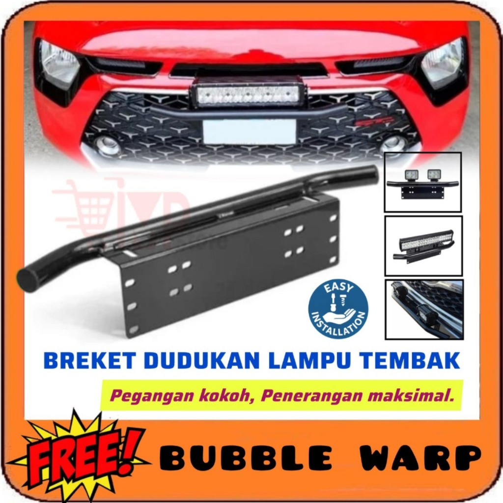 Dudukan lampu Led Bar lampu tembak Tatakan Bumper Lampu Offroad Breket Lampu Tembak LED Bar Mobil
