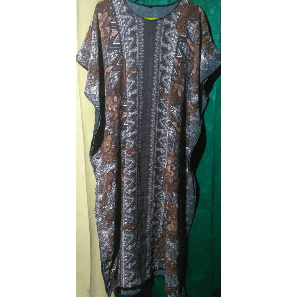 daster kaftan,long daster kaftan lengan pendek