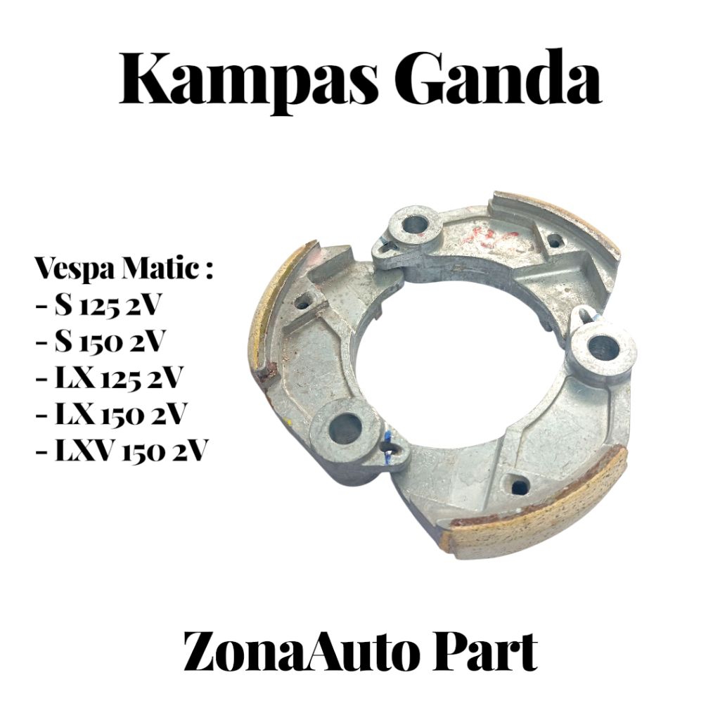 Kampas kopling ganda Vespa Matic s 125 2v s 150 2v LX 125 2v LX 150 2V LXV 150 2V original lospek