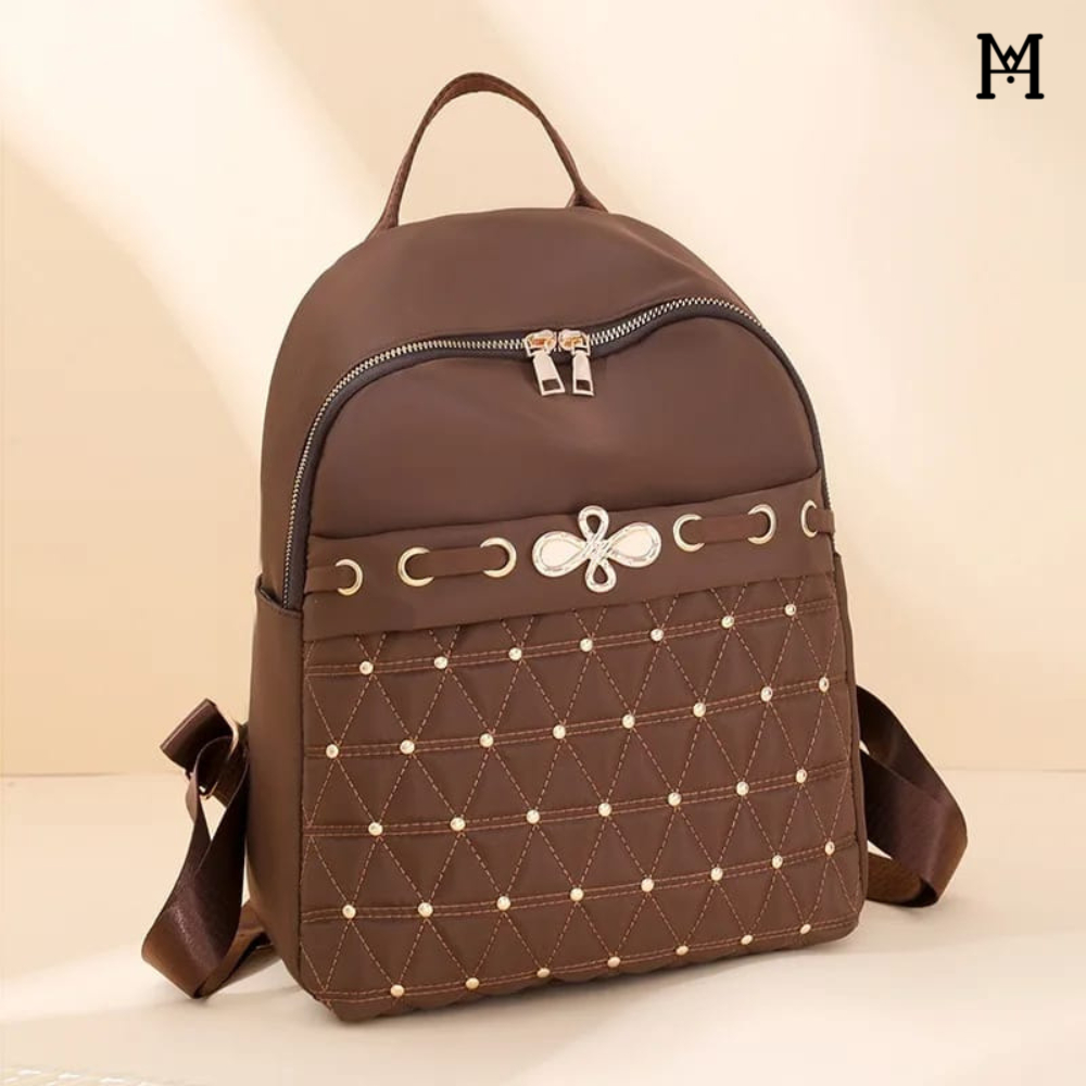 Tas Ransel Wanita Elegan Waterproof Tas Kerja Kuliah Sekolah Hangout Tas Cewek Kekinian