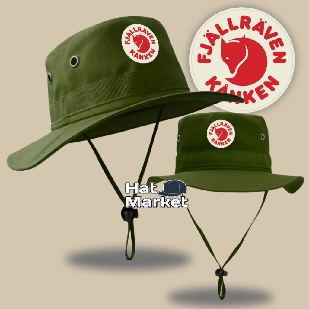 Fjallraven Kanken | Topi Rimba Gunung Outdoor Adventure Casual Hiking Trek Jungle Hat Laki-laki Pere