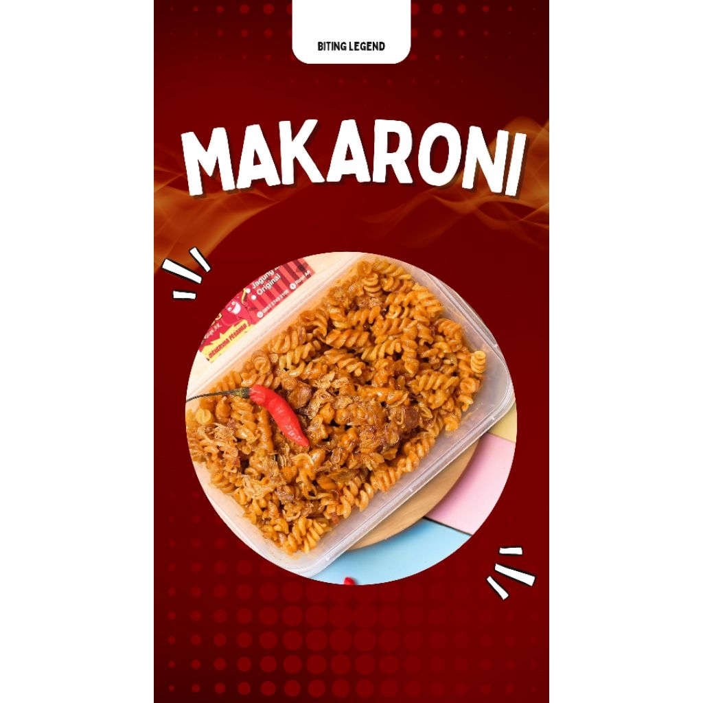 MAKARONI SPIRAL/ULIR KEMASAN BOX 650ML PEDAS