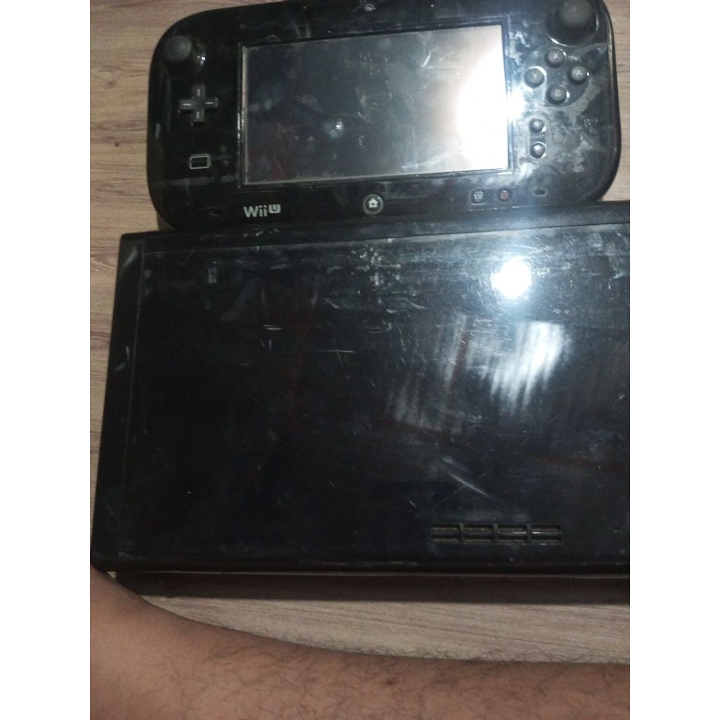 nintendo wiiu gamepad+mesin console second mati
