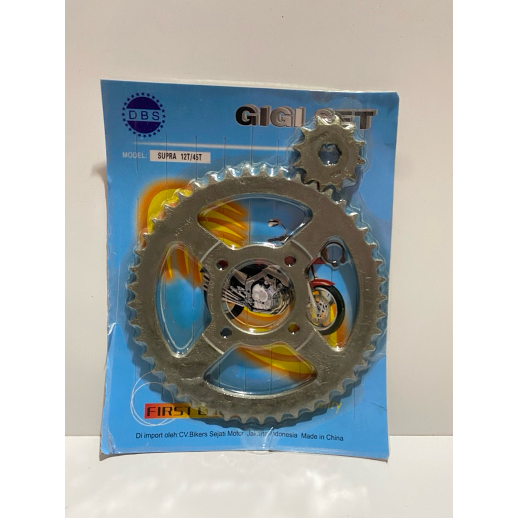GIR DEPAN BELAKANG 12/45t 428 SUPRA X LAMA SUPRA FIT LAMA 45t (DBS)