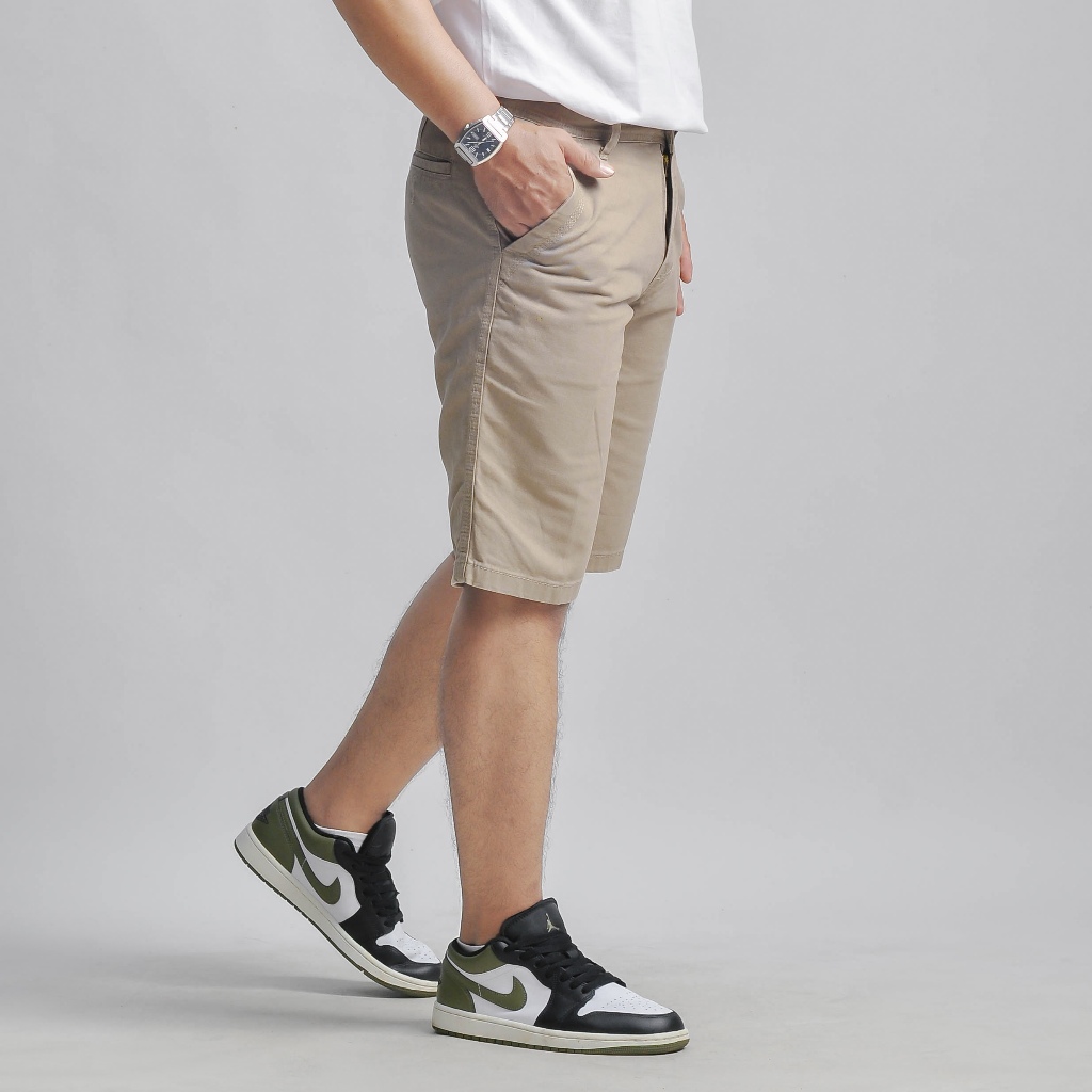 Newfarol Celana Pendek Pria Chinos Bahan Tidak Melar