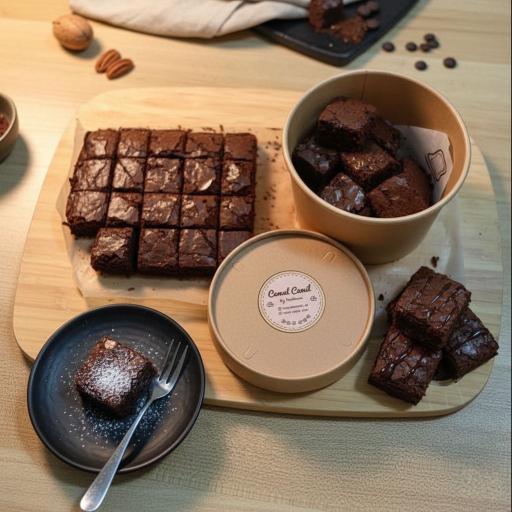 Fudgy Brownies Cup Mini Bites