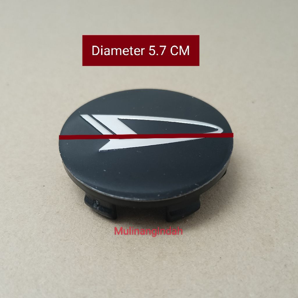 Dop roda tutup velg mobil Daihatsu diameter 5.7 cm