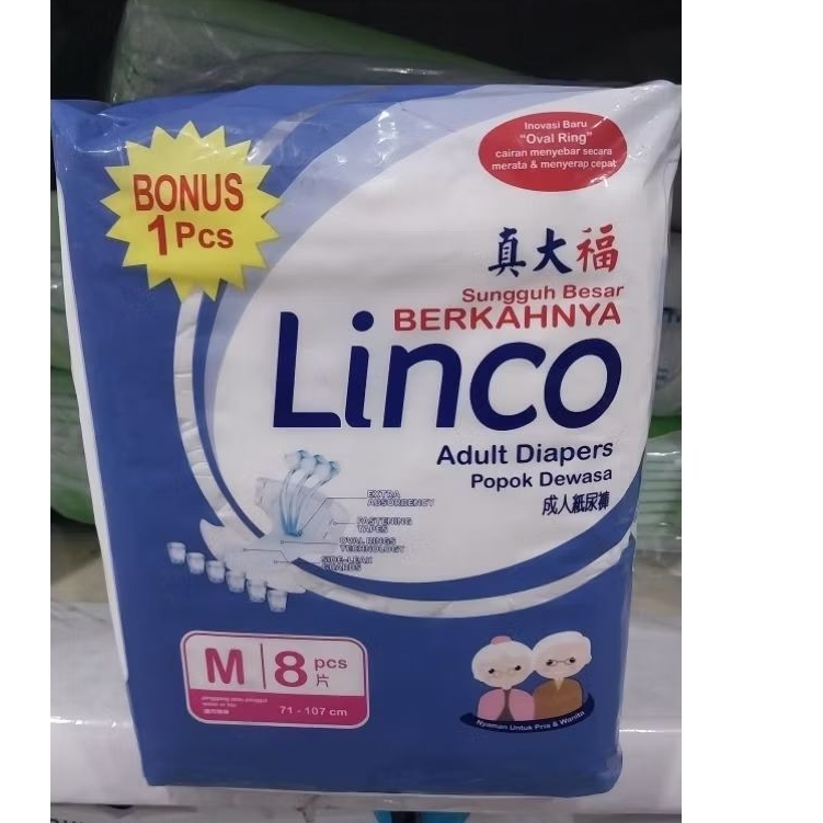 Linco Adult Diaper / Popok Dewasa M8+1
