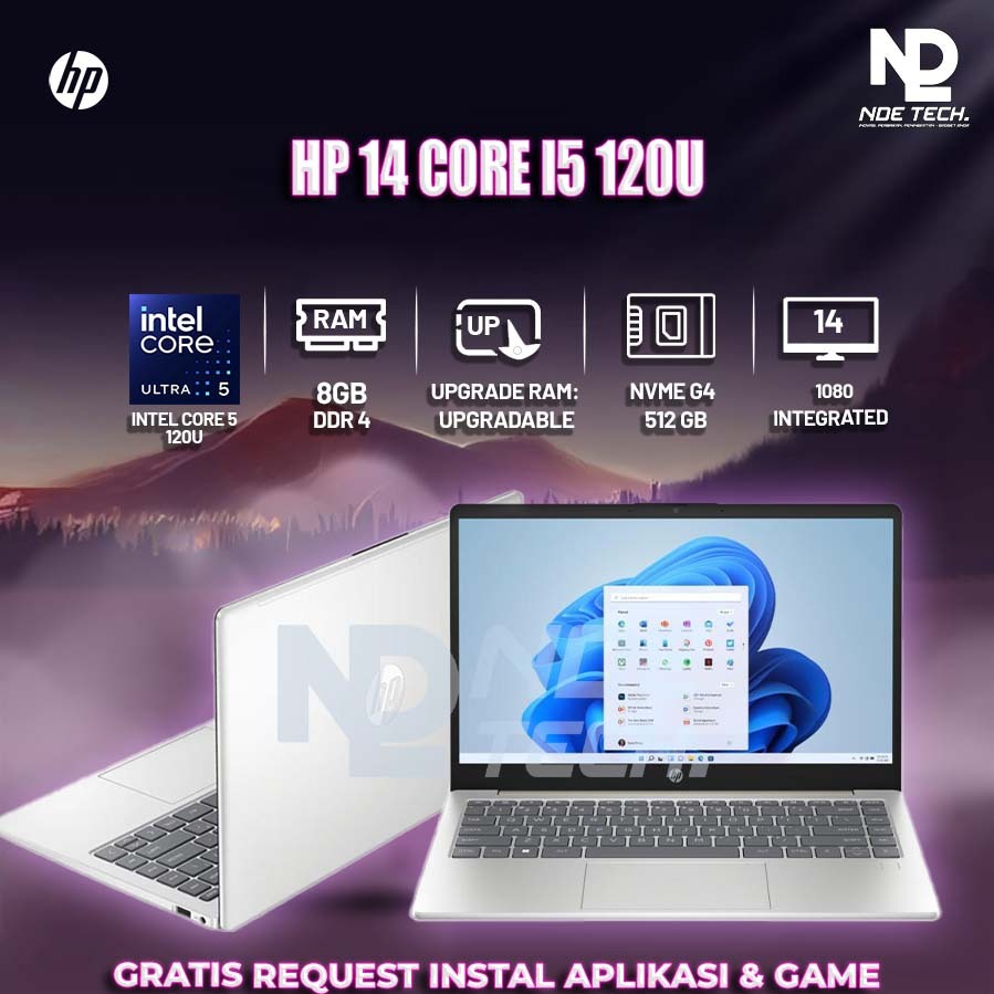 HP 14 INTEL CORE i5 120U