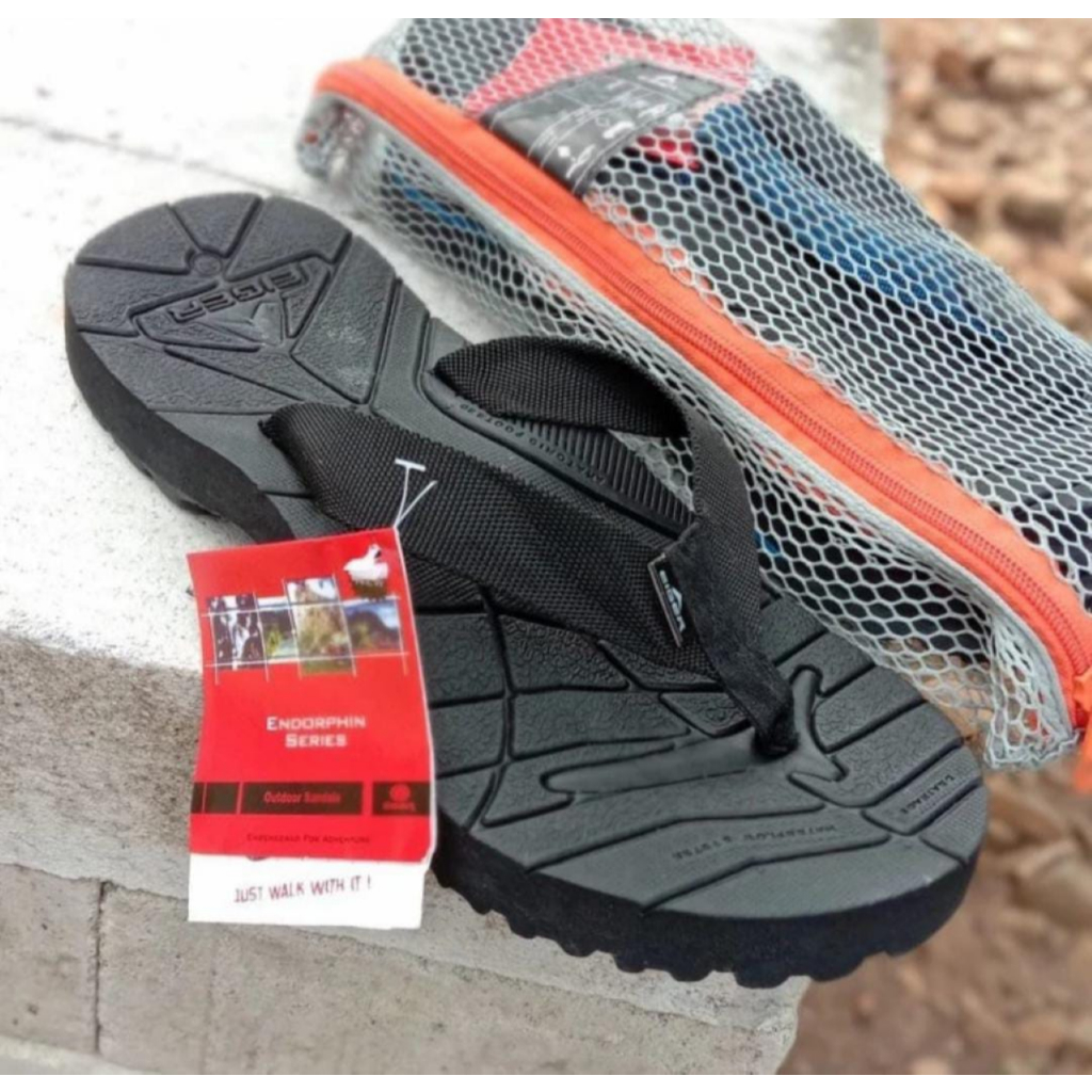 EIGER001 ORIGINAL - Sandal Japit Outdoor Gunung Mustang Pria Wanita High Quality