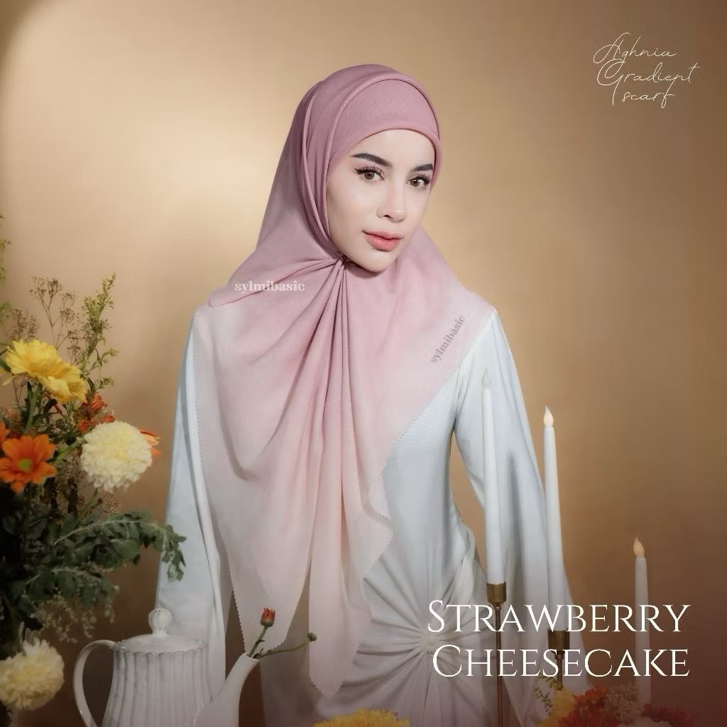 aghnia gradient scarf sylmi basic