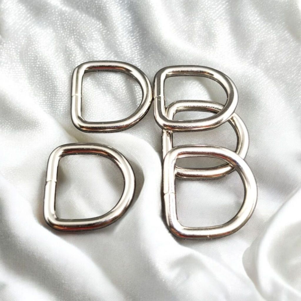 aksesoris tas wanita/pria. RING D 2 CM. NEKEl. alat untung perlengkapan tas wanita/pria