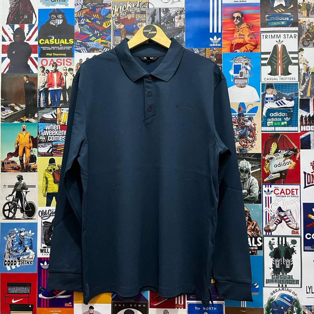 Long Sleeve / Polo Shirt / Rugby Shirt / Vintage / Second / BEAN POLE