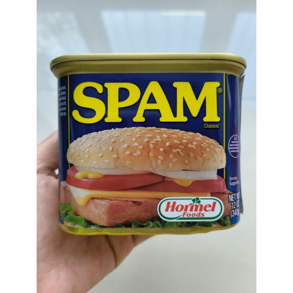 HORMEL SPAM USA / SPAM CLASSIC / LUNCHEON MEAT NON HALAL 340gram