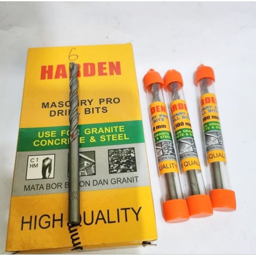 Mata Bor Beton Tembok Granit 6mm HARDEN / Mata Bor Tembok 6mm HARDEN