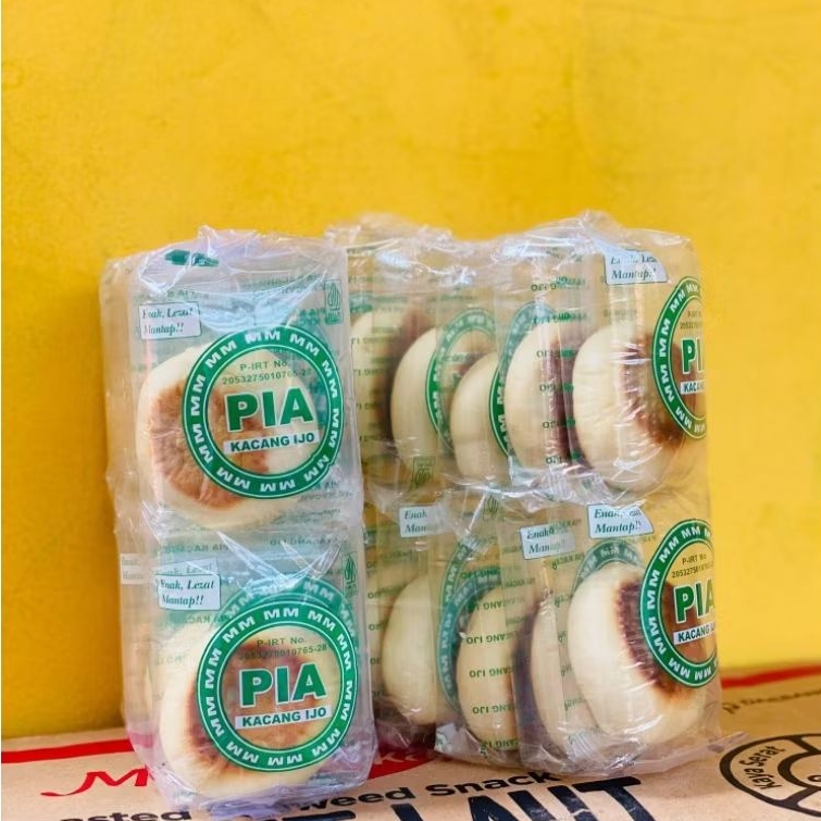 Roti Pia 1 Bungkus Isi 10 Pcs Rasa Kacang Hijau