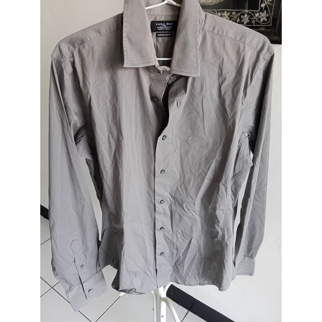 Preloved kemeja Pria Zara slimfit