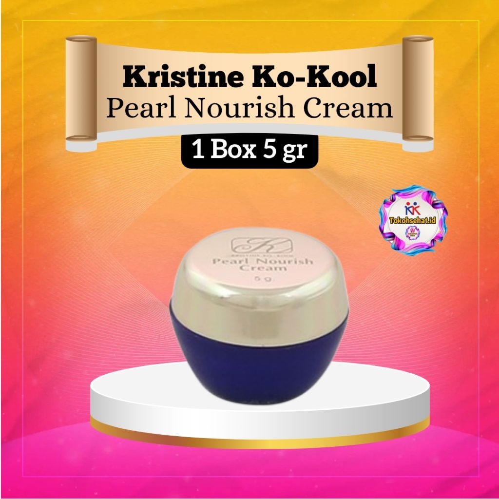 Kristine Ko Kool Pearl Nourish Cream 5 gr Original KK Indonesia Pearl Cream Peganti Bedak Alami Orig