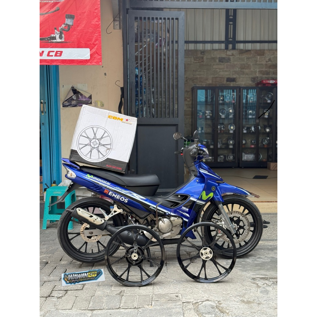 velg Comstar X7 Yamaha 125z/125ZR Double disk 160-185 Original Malaysia