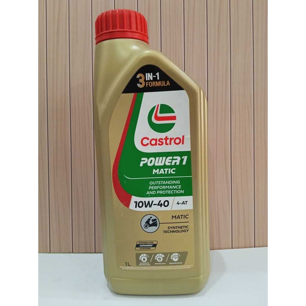 Oli Mesin Motor Castrol POWER 1 Matic 10W-40 1 Liter