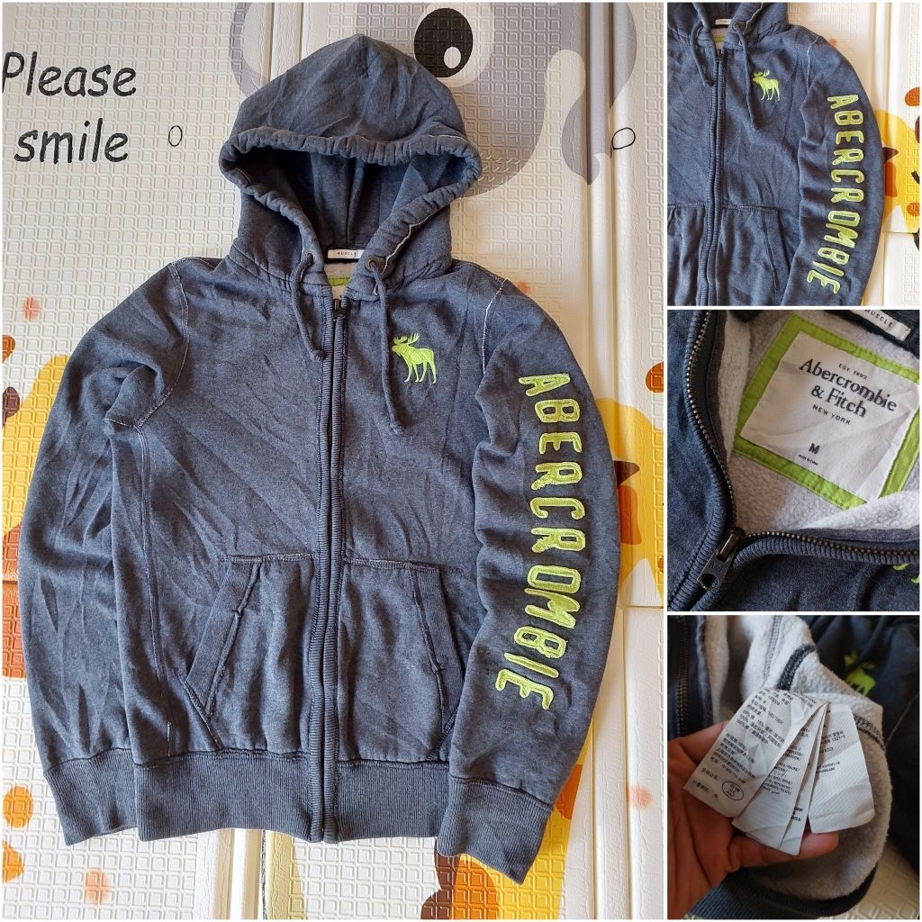 Hoodie Zipper ABERCROMBIE SPILLOUT [ second original ]