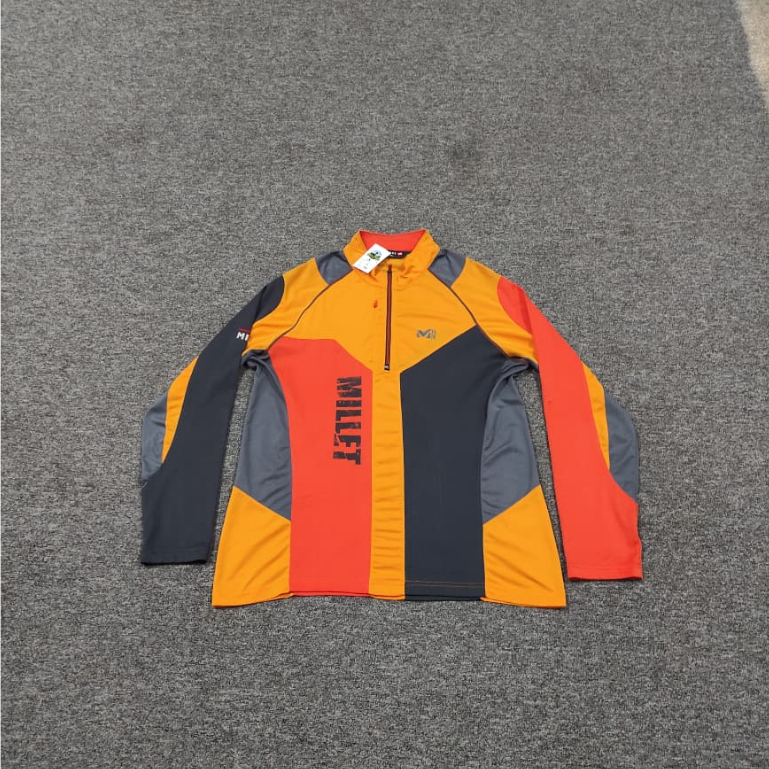 SIZE L Baselayer Kaos Outdoor Gunung Lari Sepeda Olahraga MILLET PRIA
